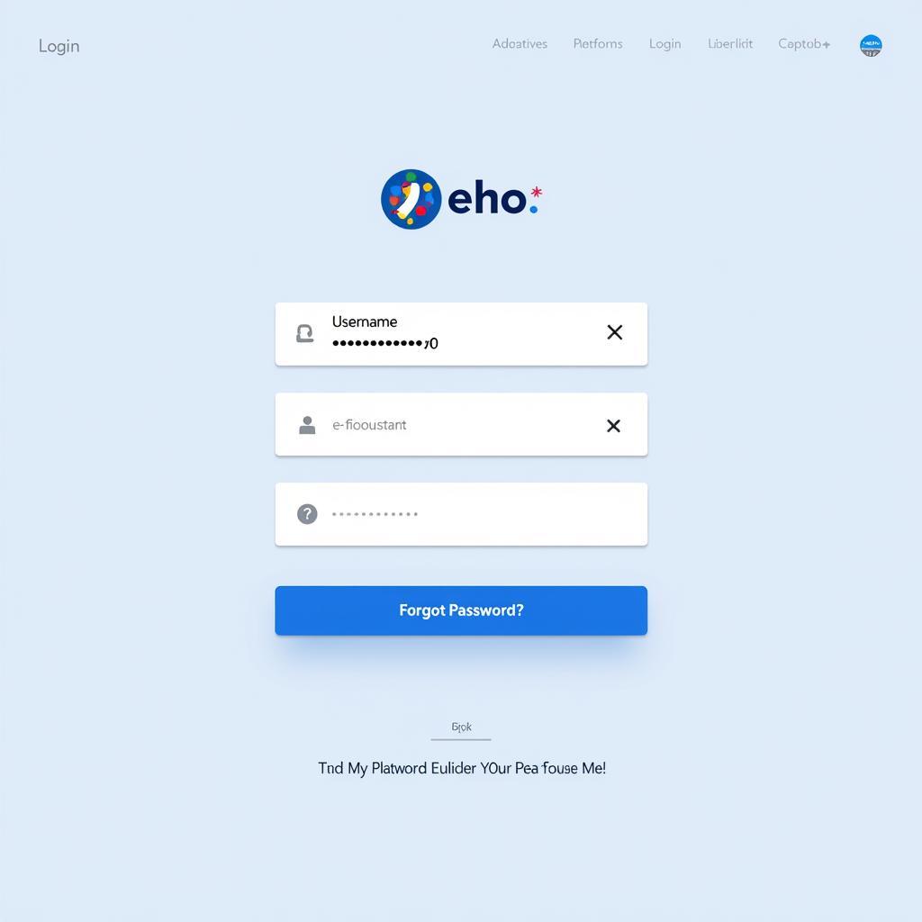 ASEAN Echo Login Page