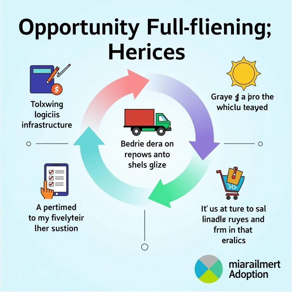 Visual representation of ASEAN e-commerce challenges and opportunities