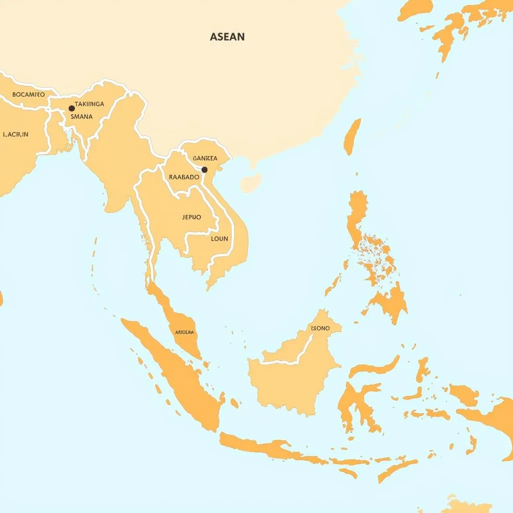 ASEAN Economic Community Map