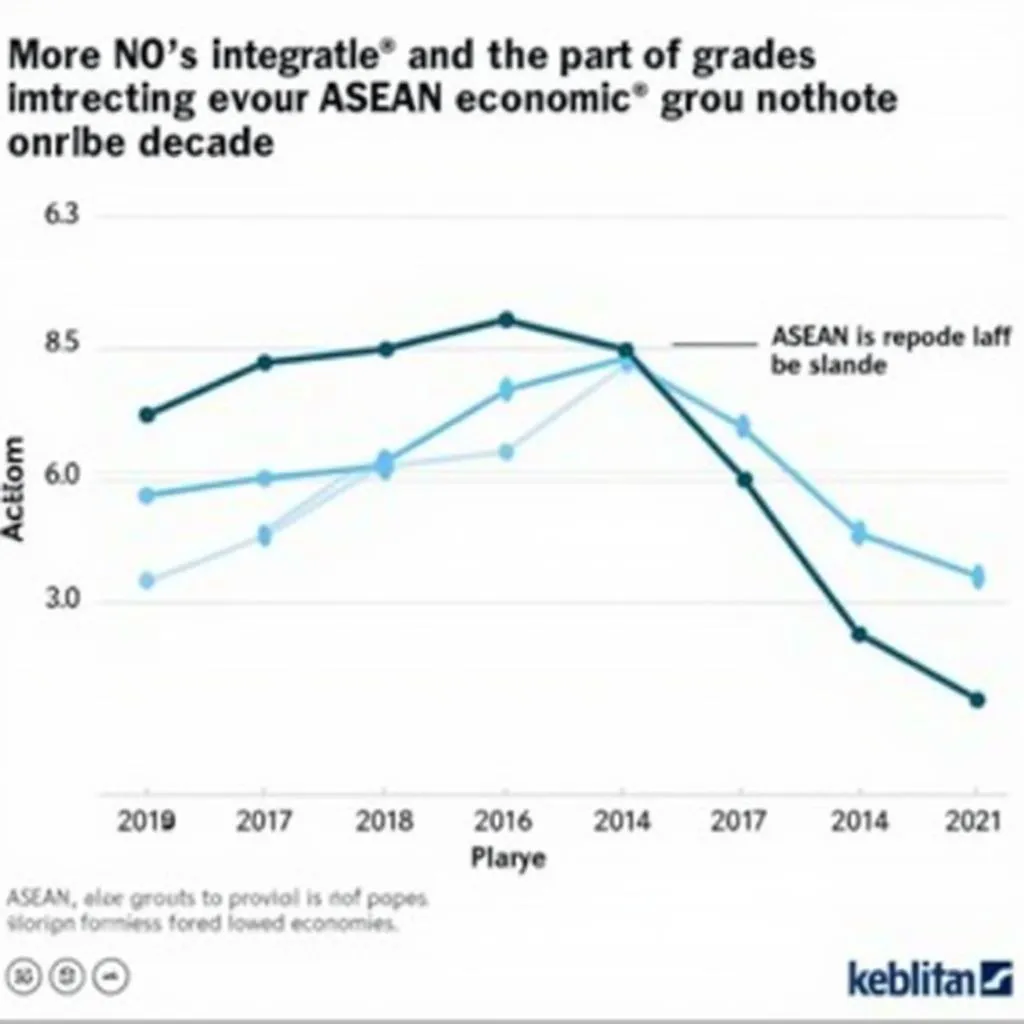 Chart showing ASEAN economic growth over the past decade