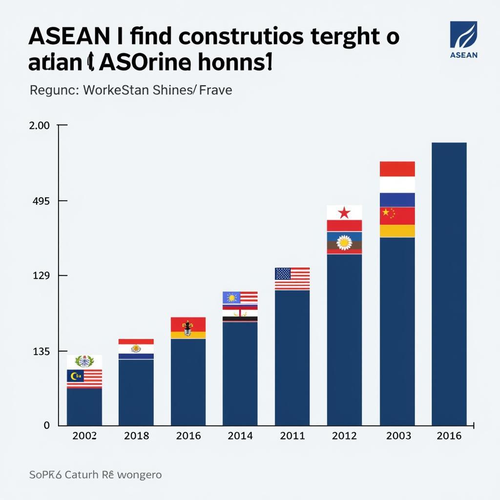 Chart illustrating the economic growth of ASEAN