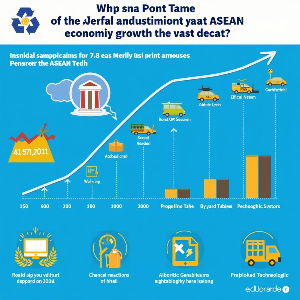 ASEAN Economic Growth Chart Showing Upward Trend