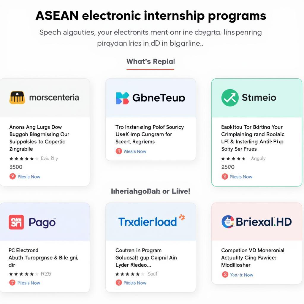 ASEAN Electronic Internship Platforms