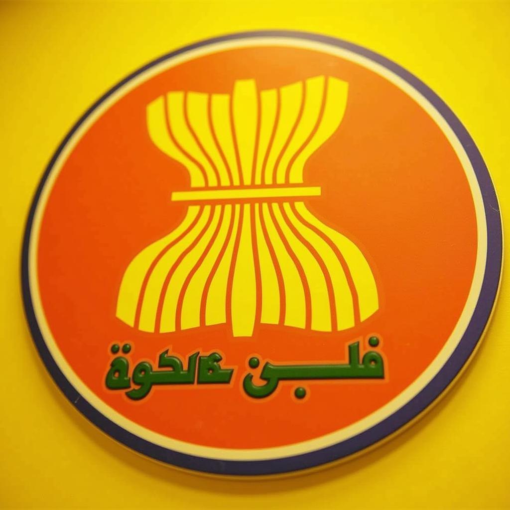 ASEAN Emblem with Focus on Yellow Color