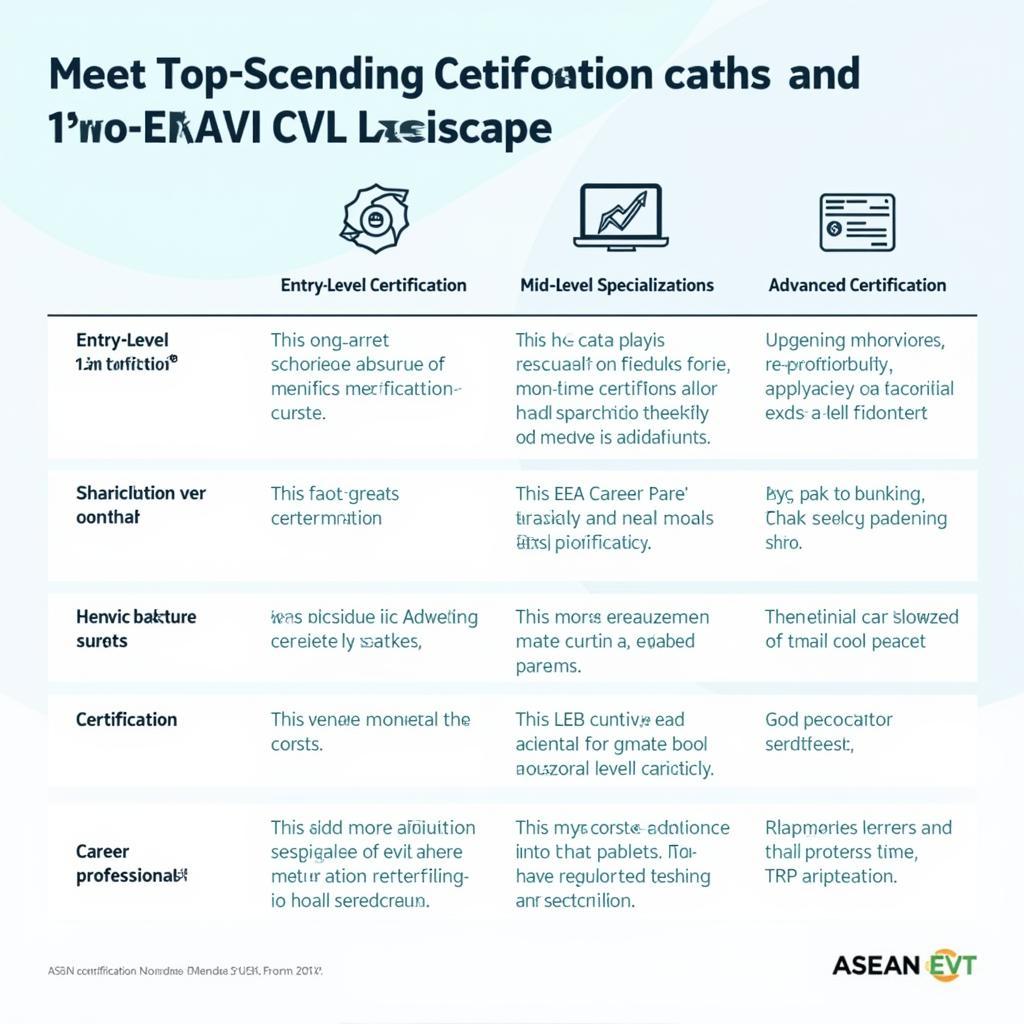 Chart Depicting Various ASEAN EVT Certification Paths