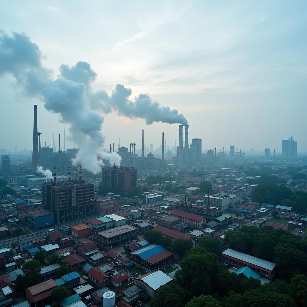 Factory emissions in an ASEAN city