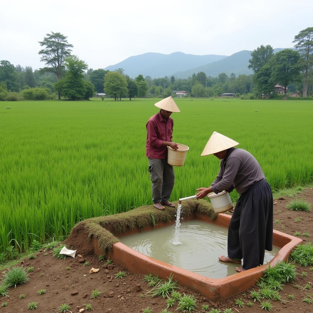 Farmers adapting to drought conditions in an ASEAN country