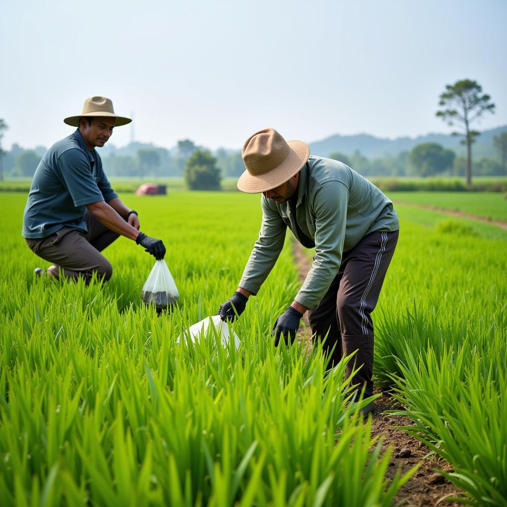 Farmers Applying Fertiliser