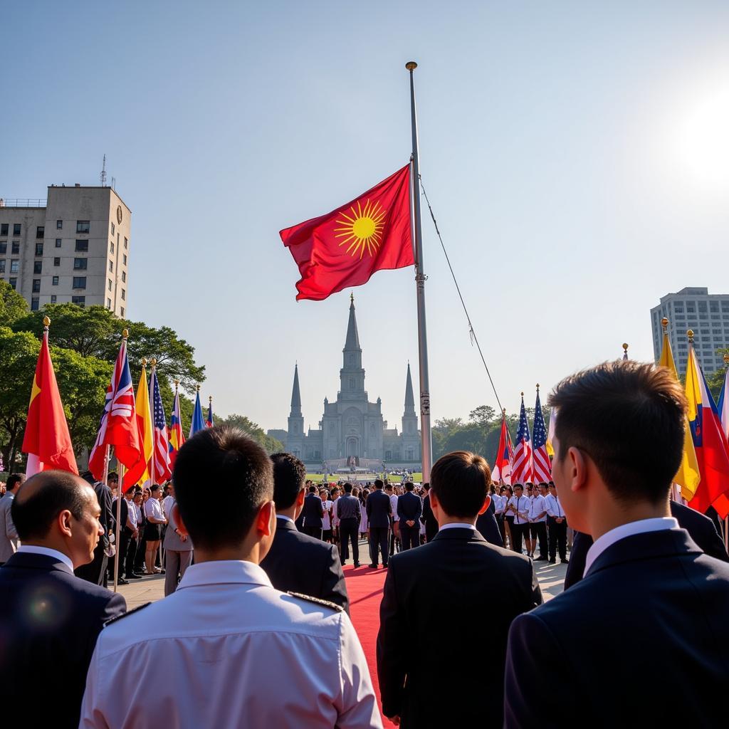 ASEAN flag raising ceremony