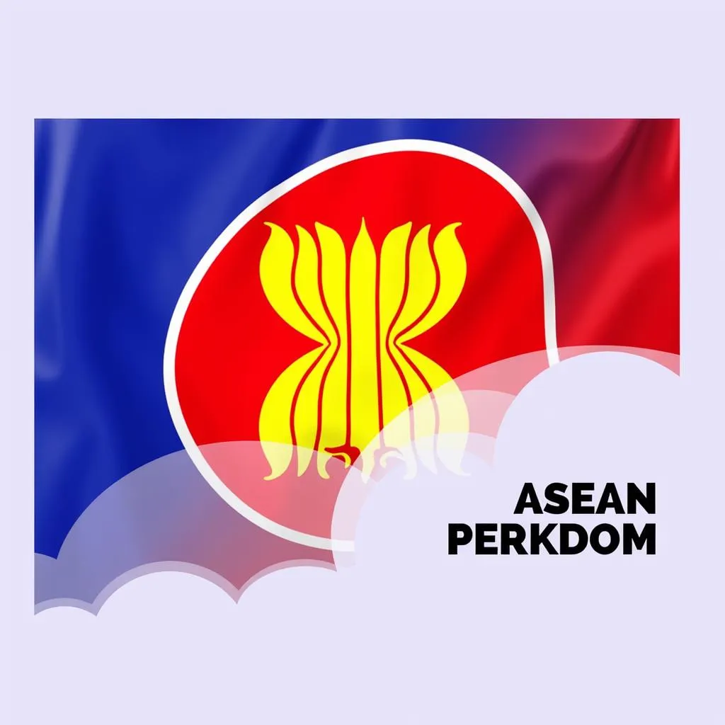 Meaning of colors in the ASEAN flag: blue, red, yellow, and white