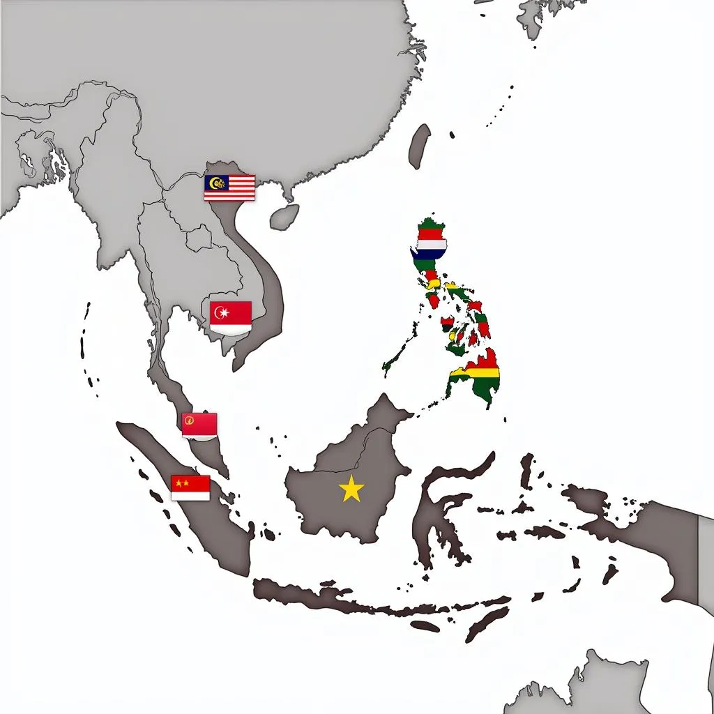 ASEAN Flag Map