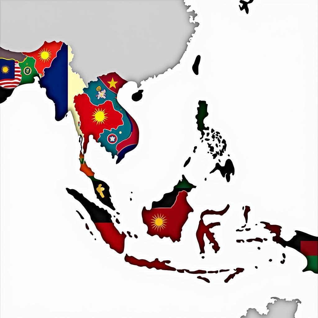 ASEAN Flag Map