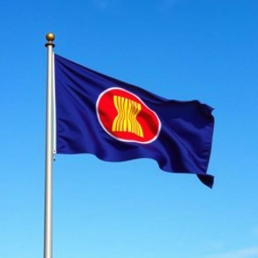 ASEAN Flag Waving