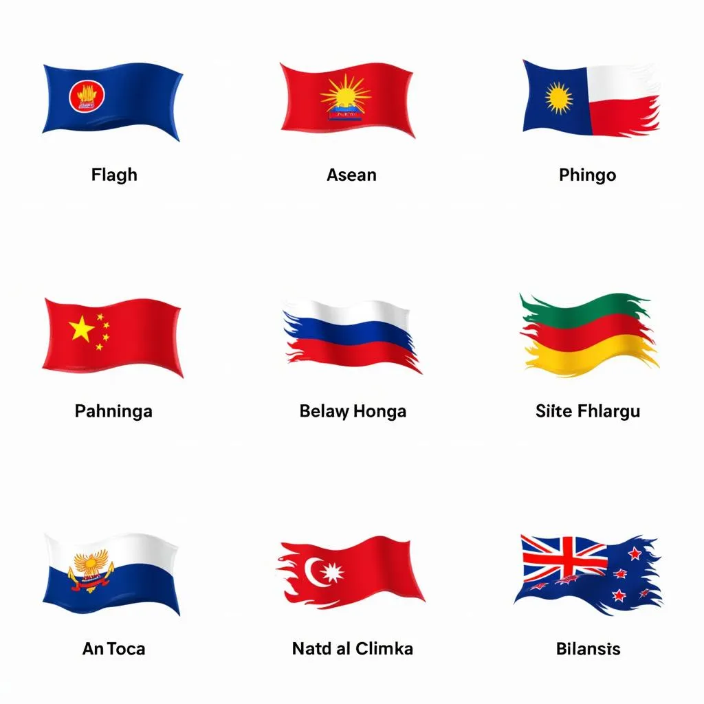 10 ASEAN countries flags and their meanings