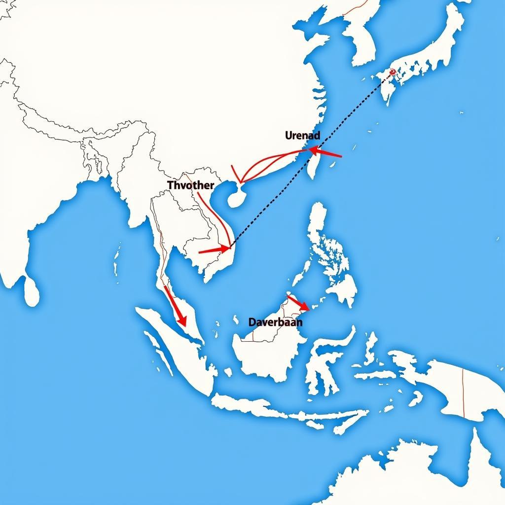 ASEAN Flight Map