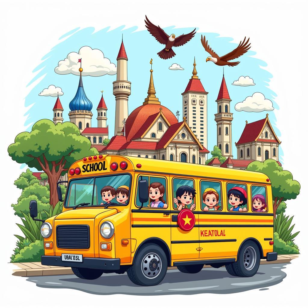 ASEAN Folklore School Bus Book