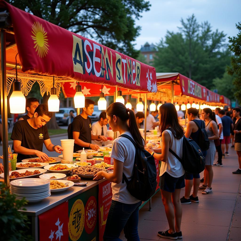 ASEAN Food Stalls at UT Texas