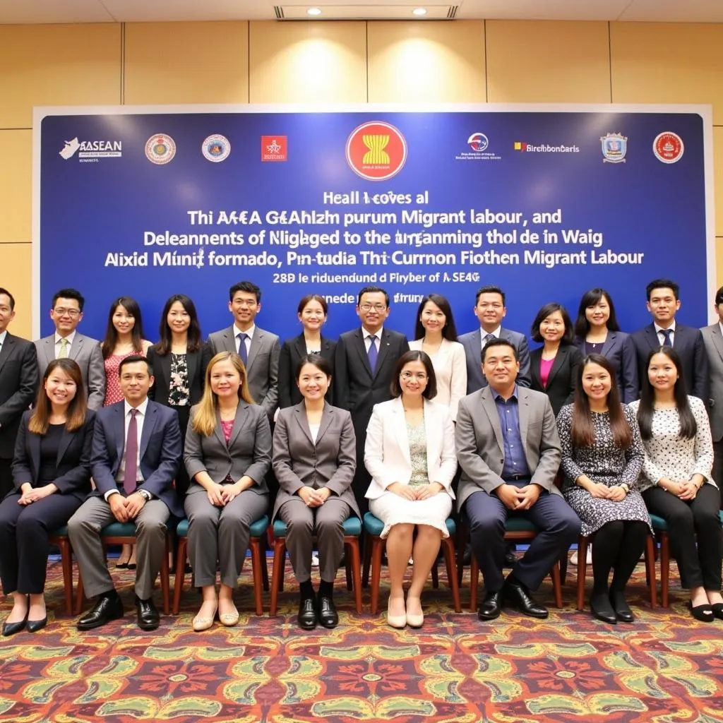 Delegates attending the 12th ASEAN Forum on Migrant Labour