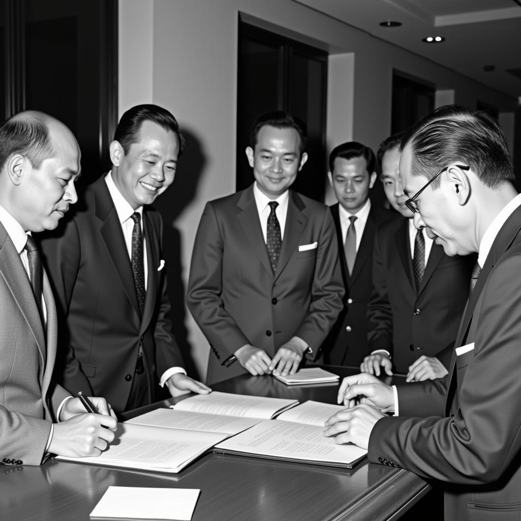 ASEAN Founding Fathers Signing the Bangkok Declaration