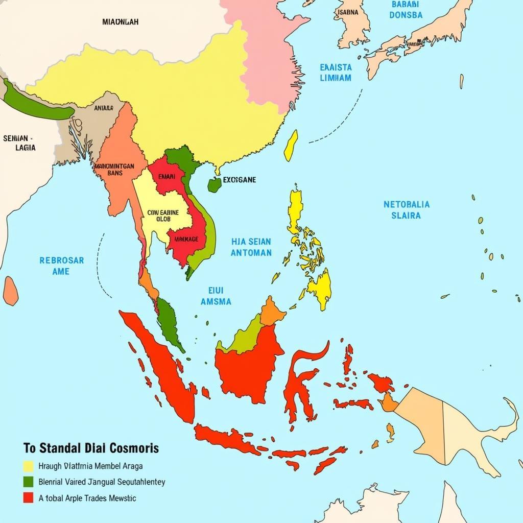 Map of ASEAN Free Trade Area