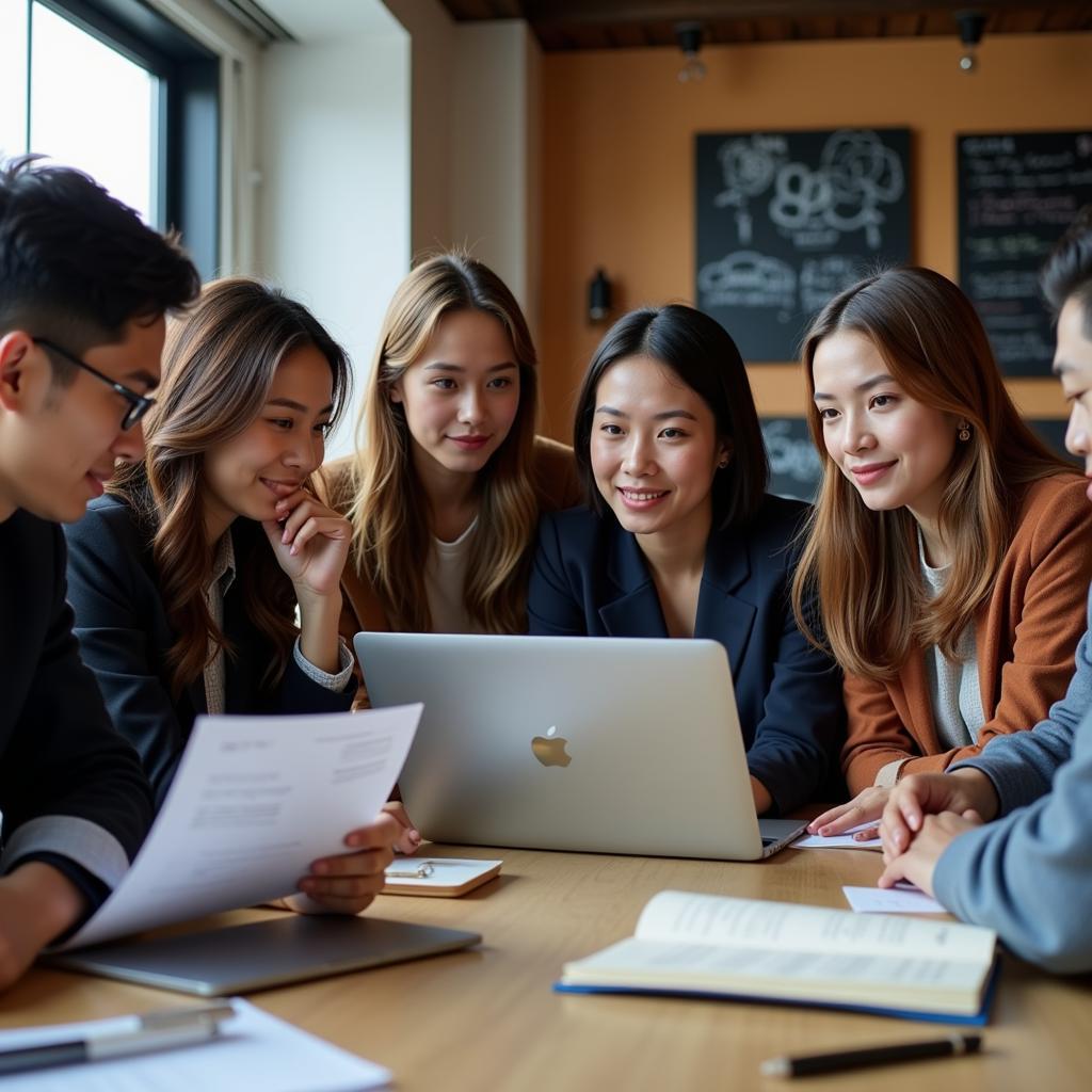 Professionals in Manchester exploring ASEAN job opportunities