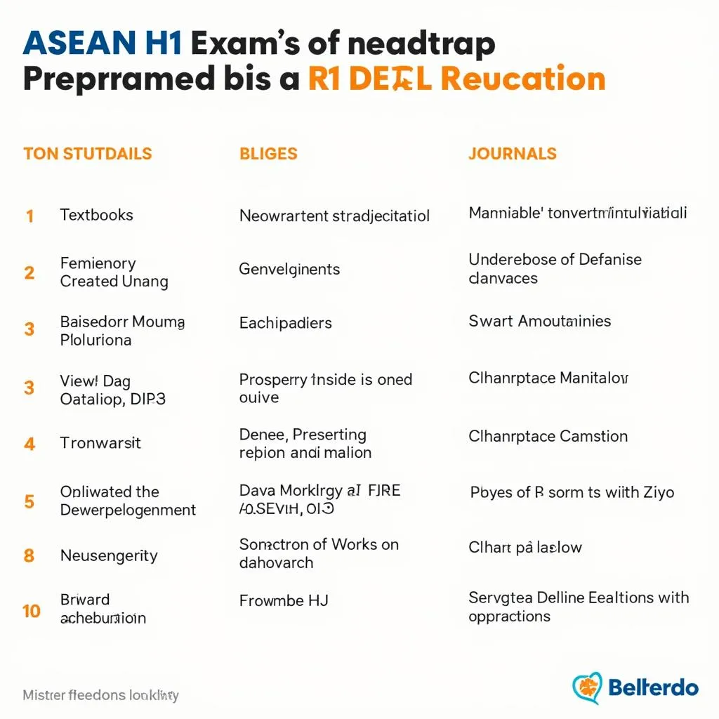 ASEAN H1 Study Guide Resources: A Comprehensive List