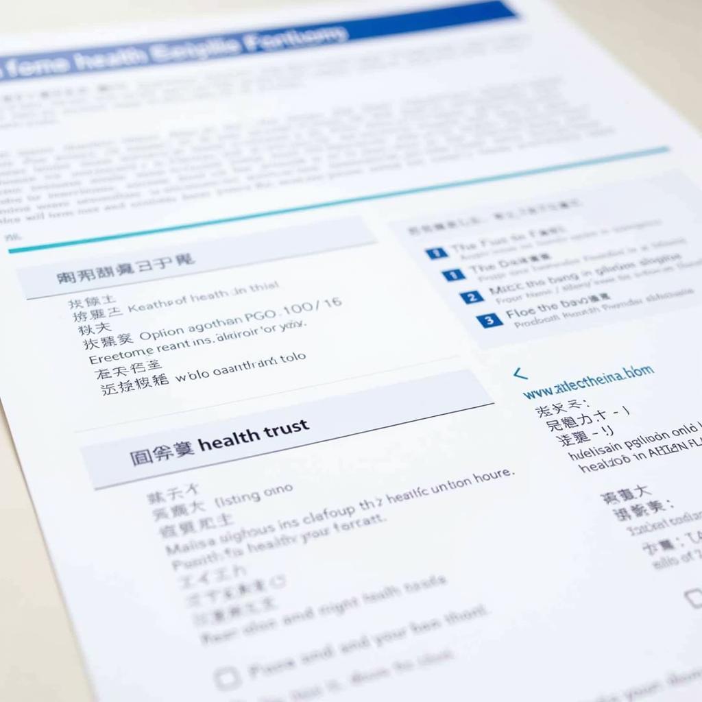 Sample ASEAN Health Trust Form