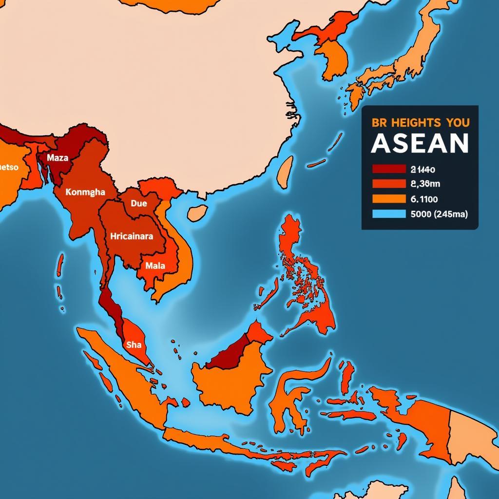 ASEAN height map in 2018