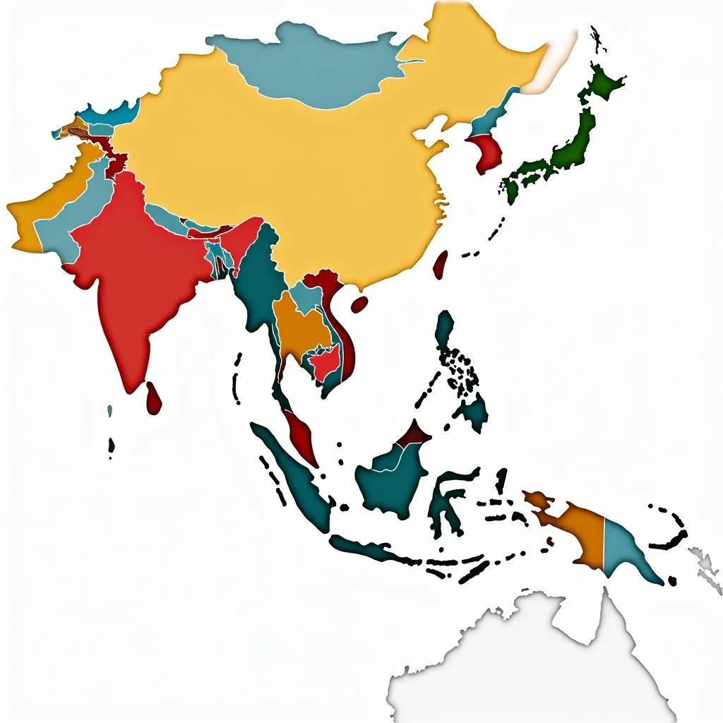 Average Height Map of ASEAN Countries