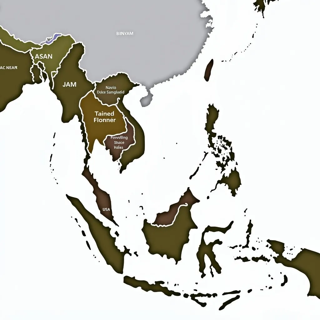 ASEAN Member States Map