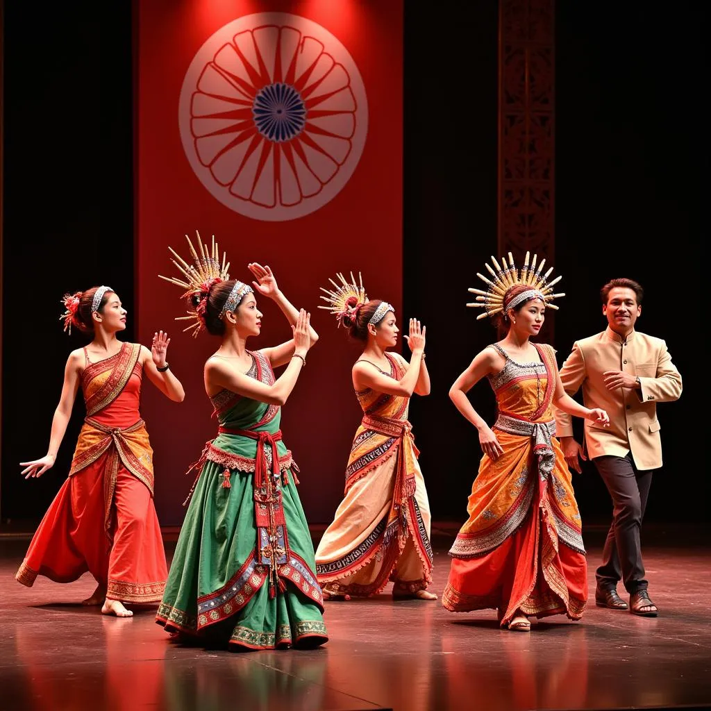 Cultural performance at the ASEAN India Summit