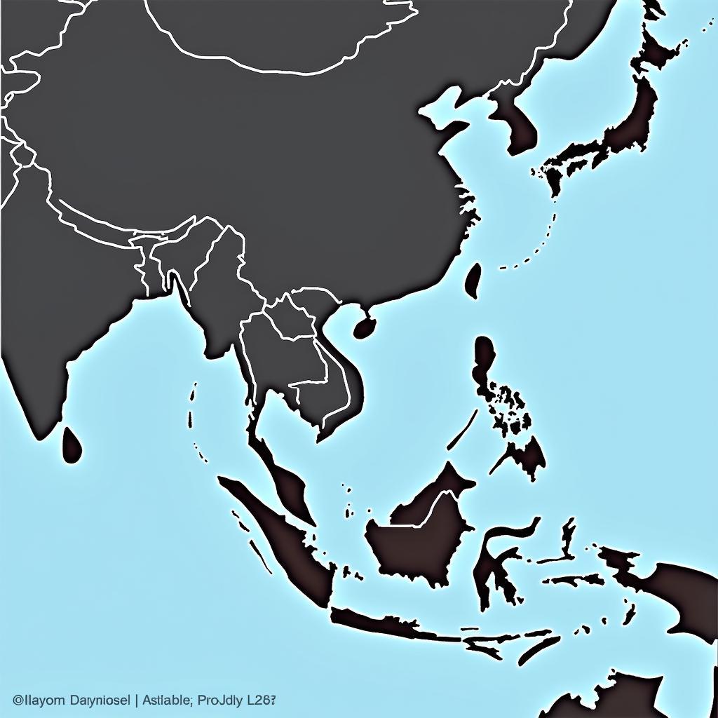 Map of ASEAN Highlighting Infrastructure Projects