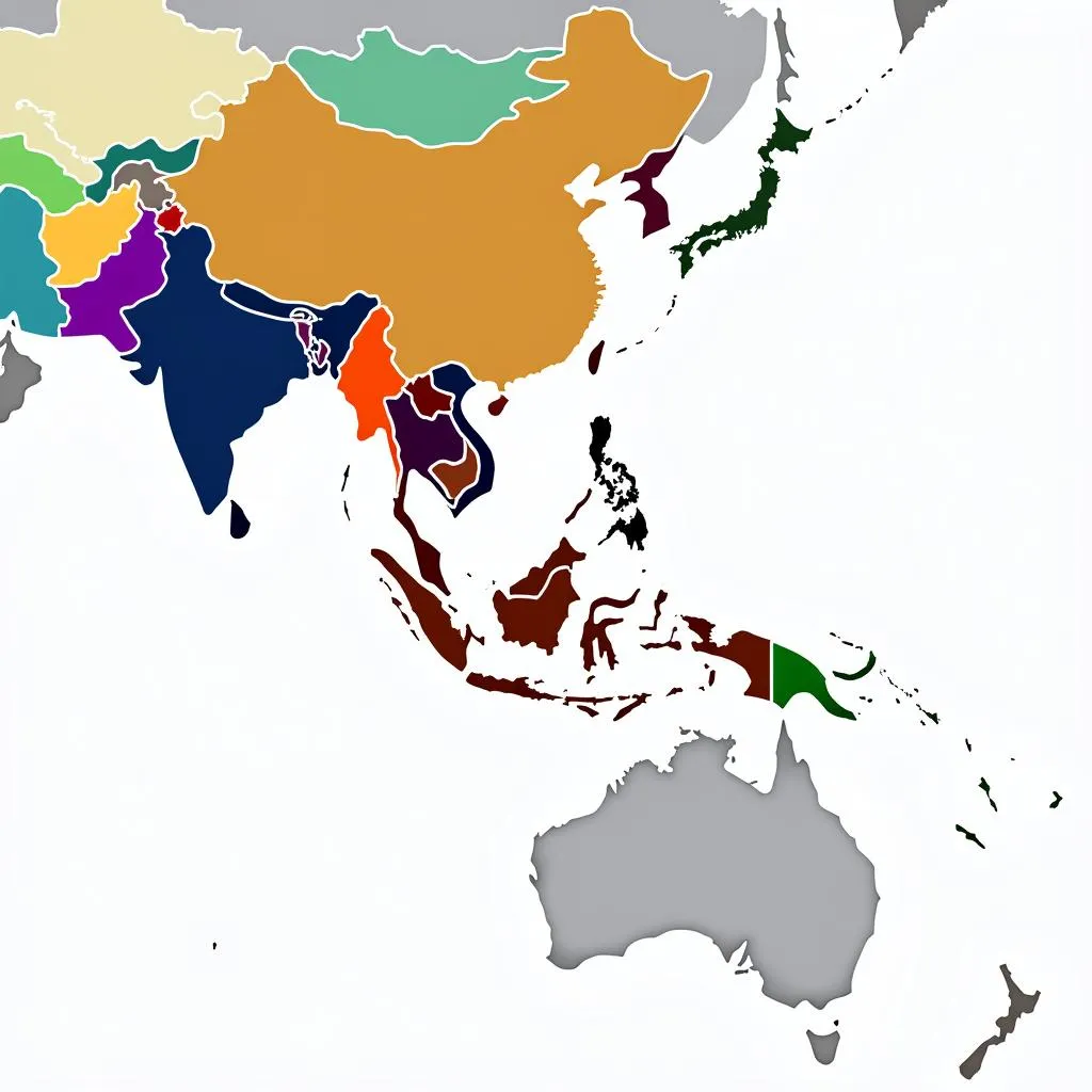 Map of ASEAN member countries