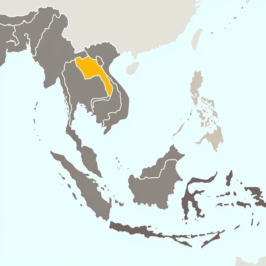 Map of Southeast Asia showing ASEAN member states