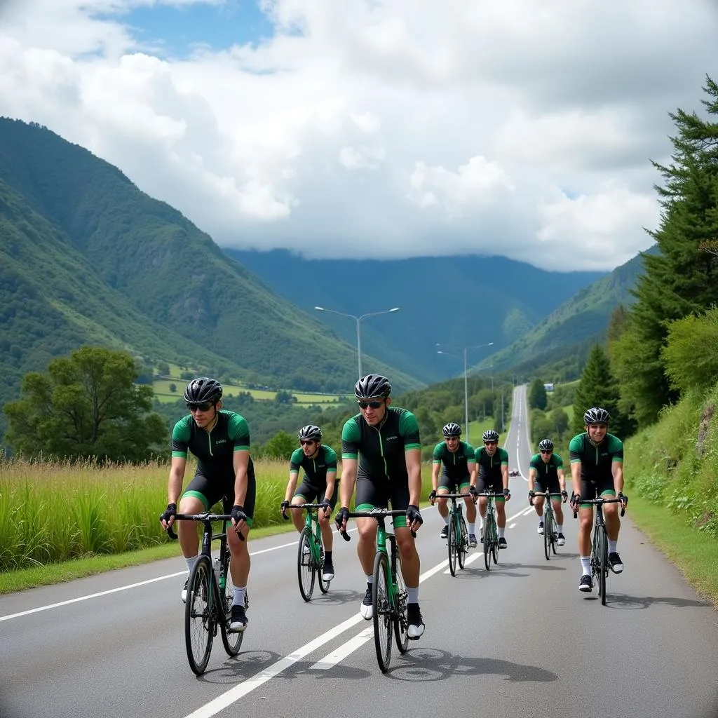 ASEA Irish Cycling Team training in Southeast Asia