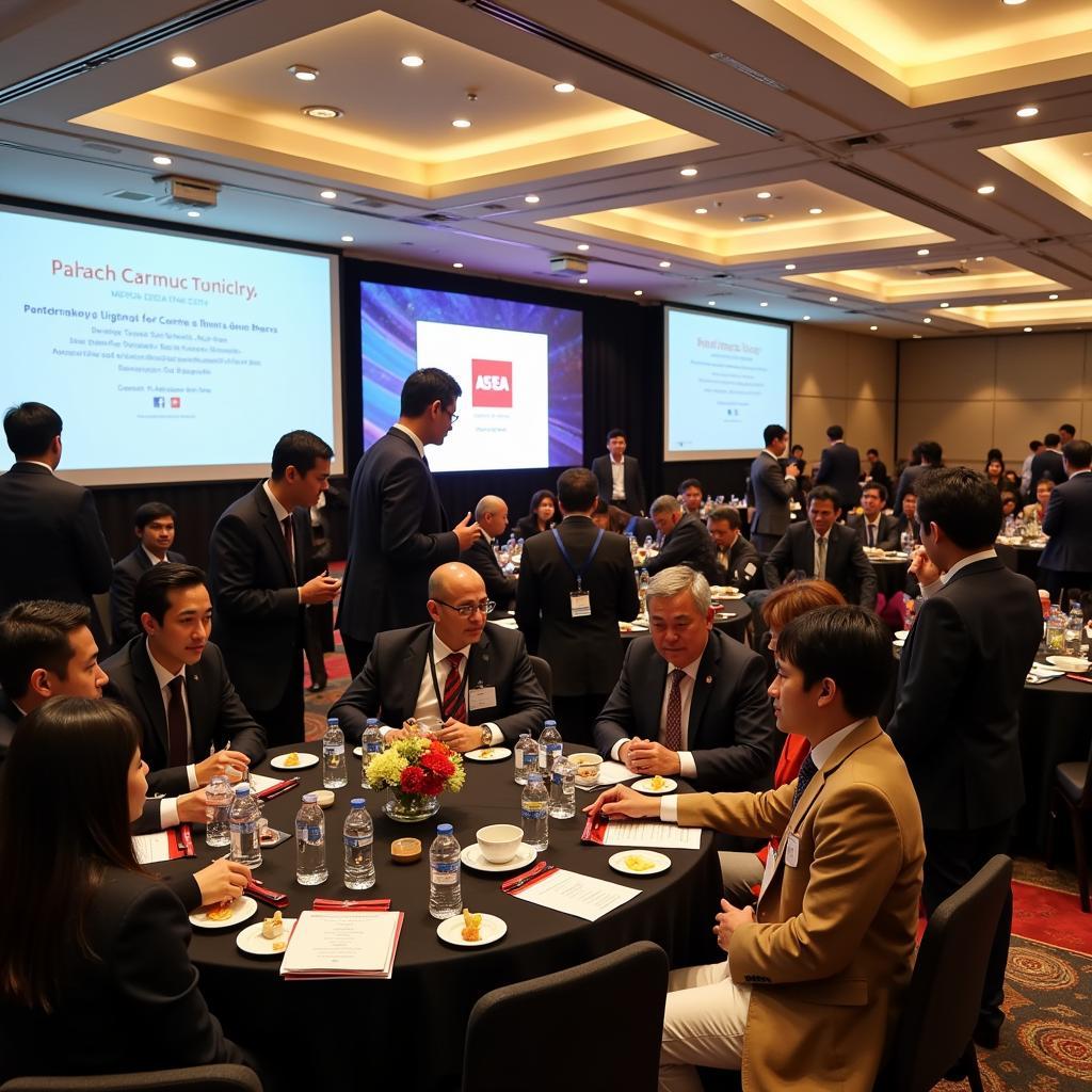 Business leaders from ASEAN and Japan engage in discussions at a forum