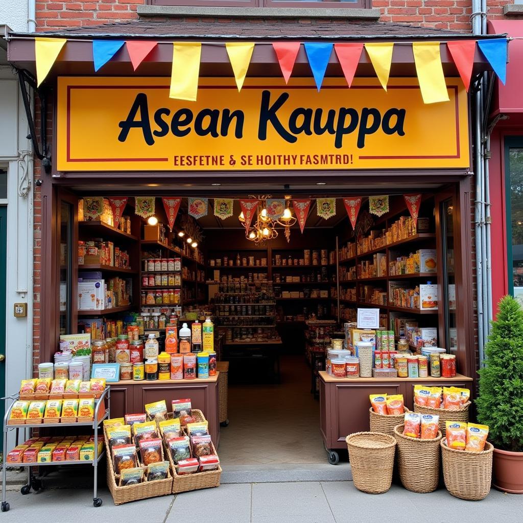 Asean Kauppa Porvoo storefront showcasing Southeast Asian products