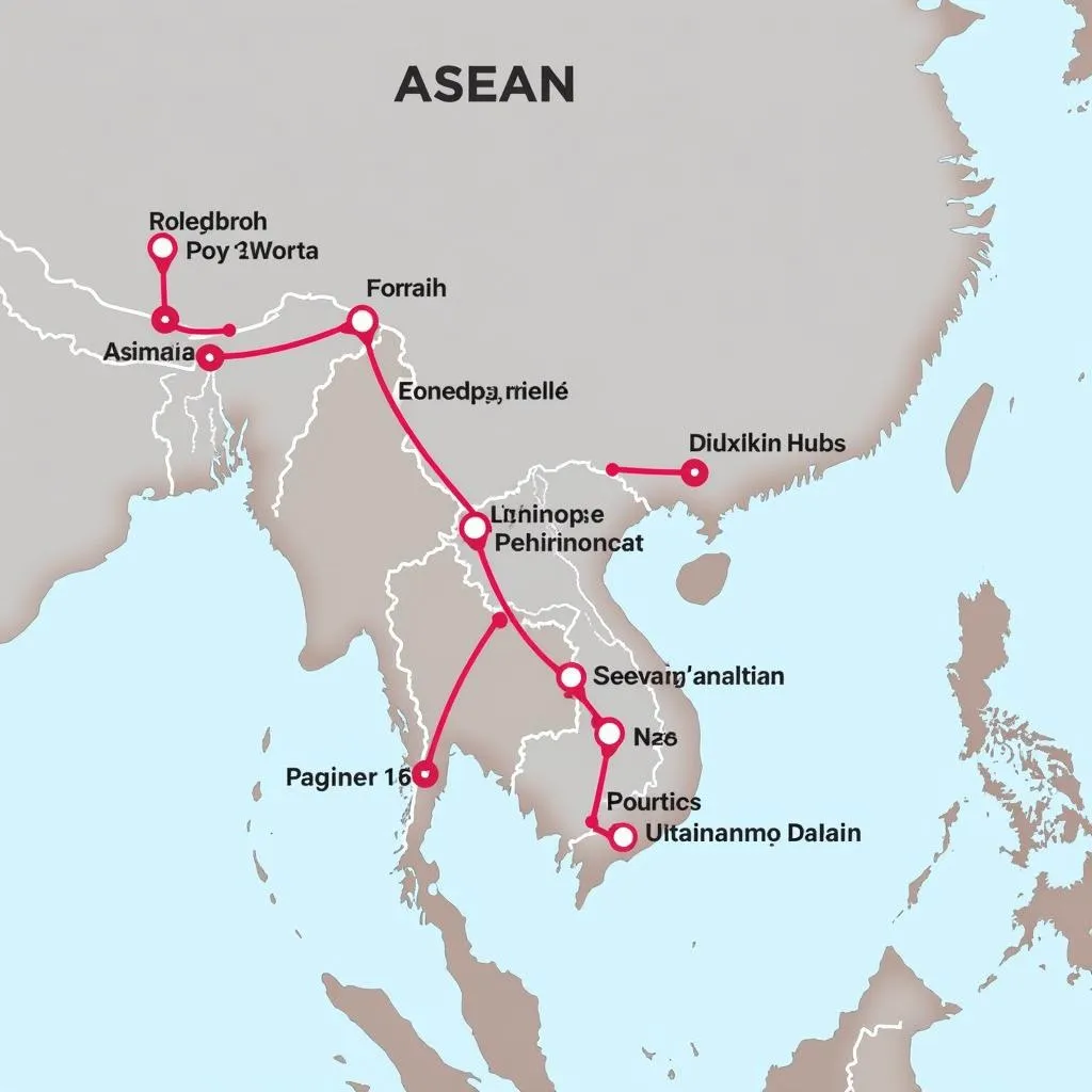 ASEAN Land Transportation Network Map