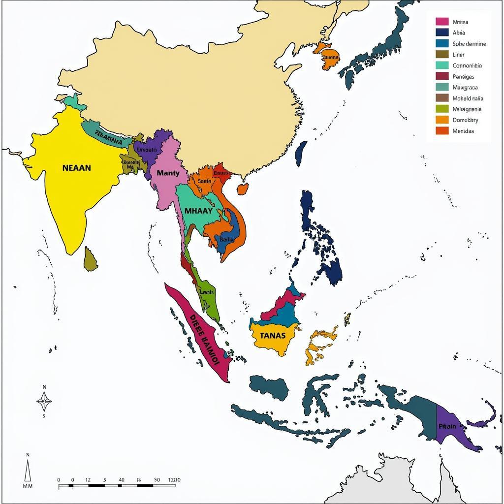 Asean Language Map