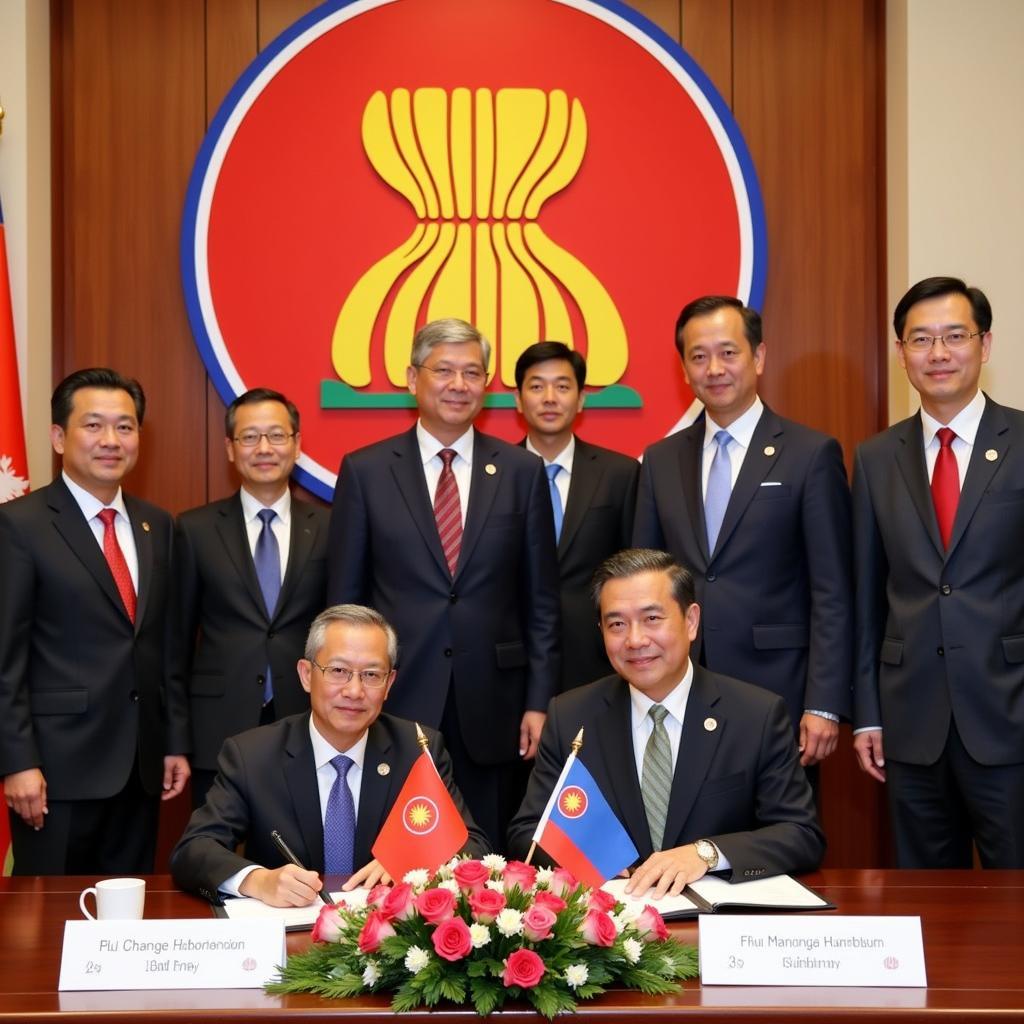 Signing of ASEAN Trade Agreement