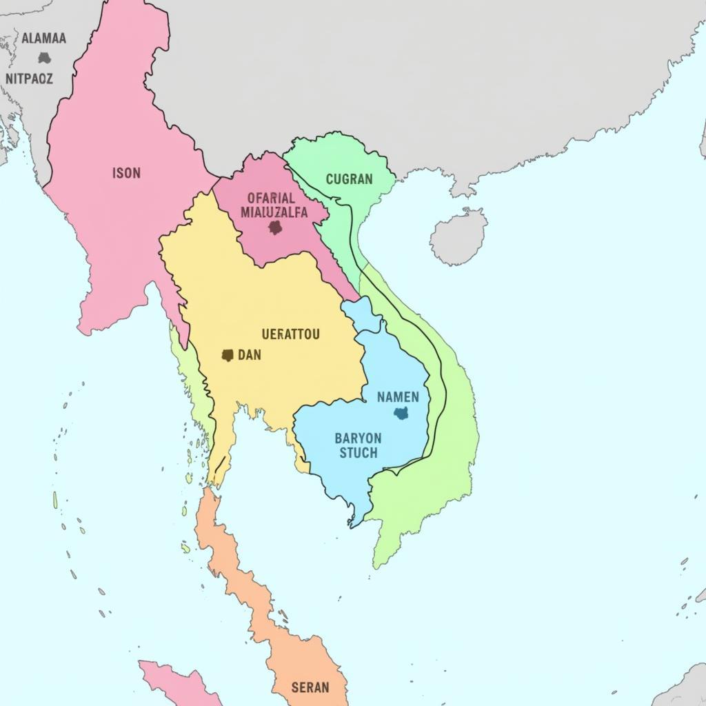 Map of ASEAN Countries