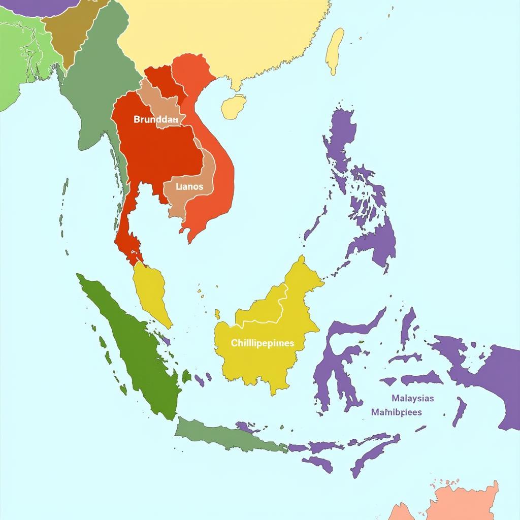 Map of ASEAN Countries