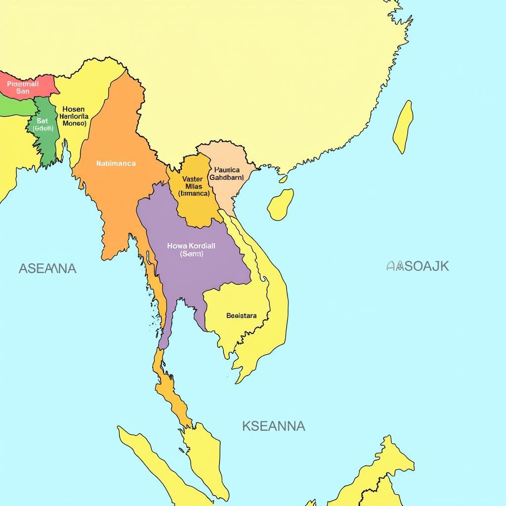 Map of ASEAN Countries