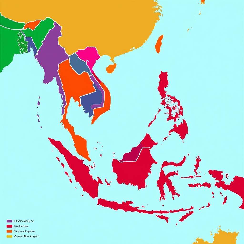 Map of ASEAN Countries and Capitals