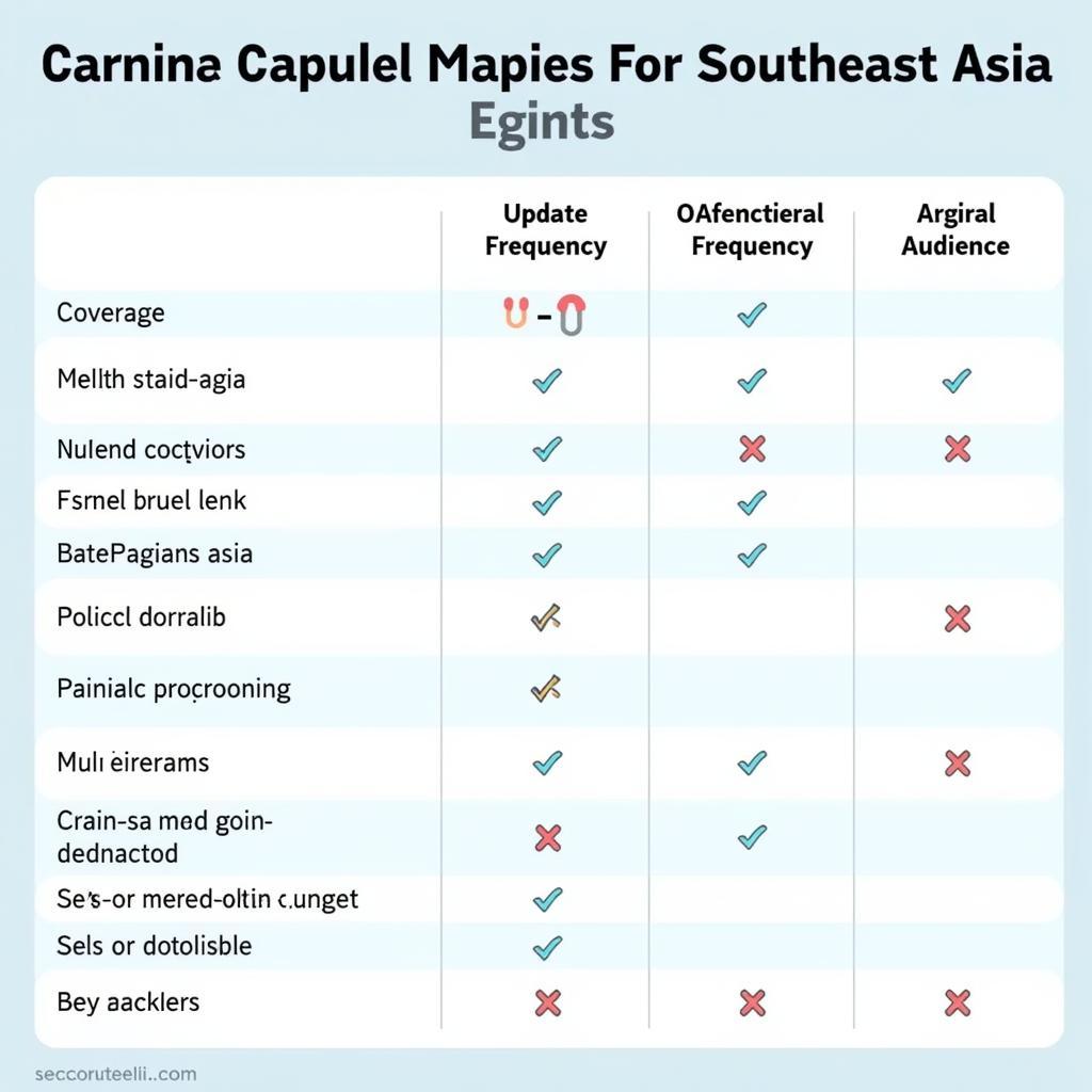 Comparison of ASEAN Map Providers