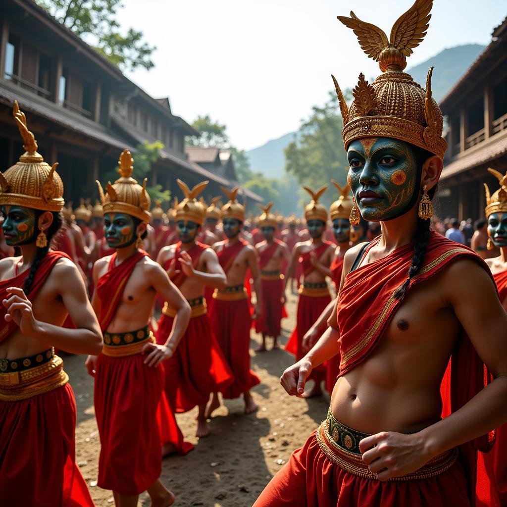 Traditional Asean Mask Ceremony