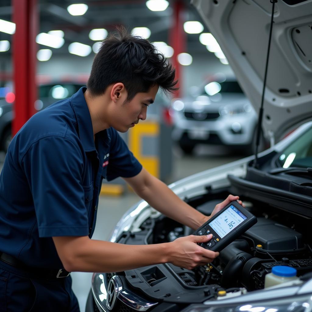 ASEAN Mechanic Diagnosing Engine