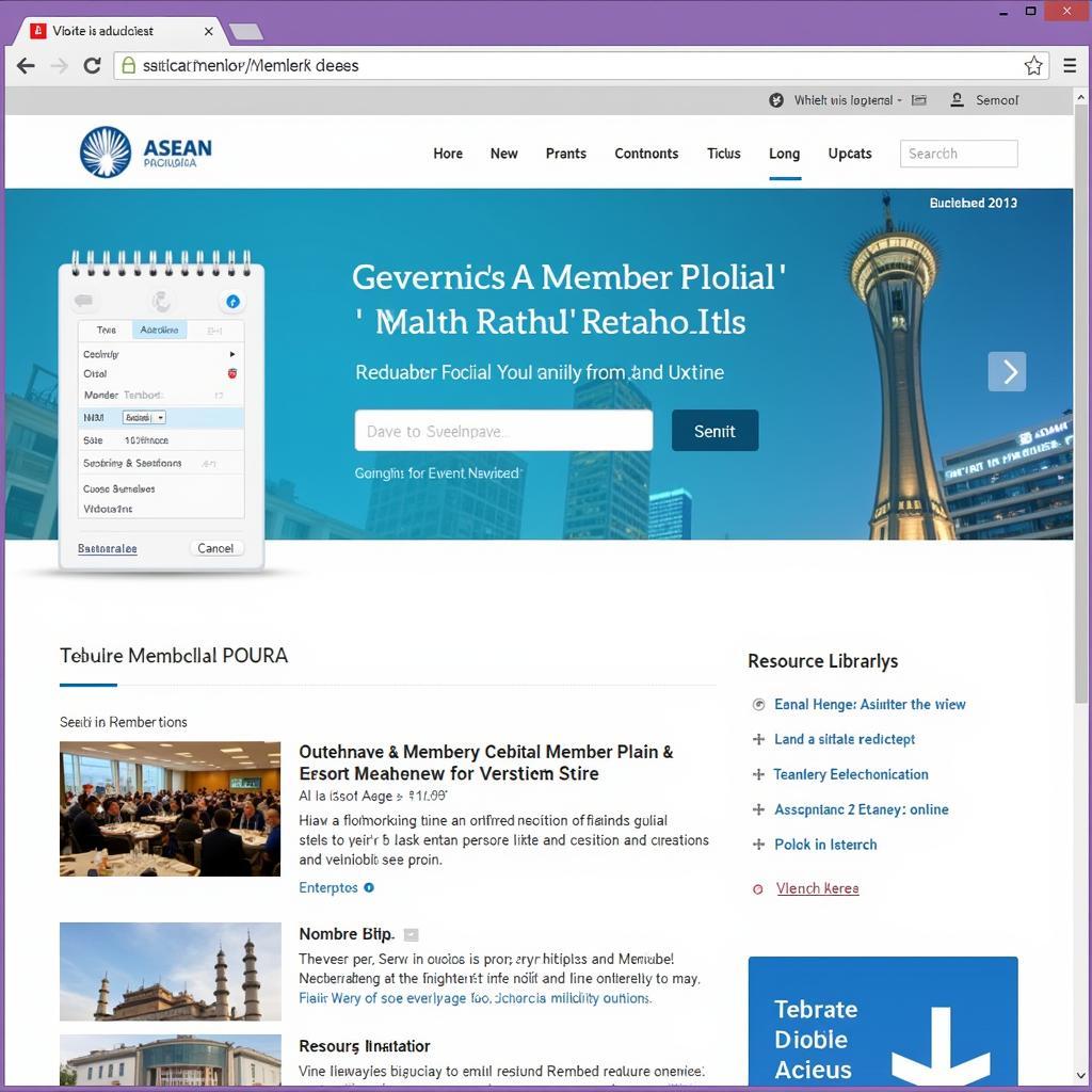 ASEAN Member Portal Homepage