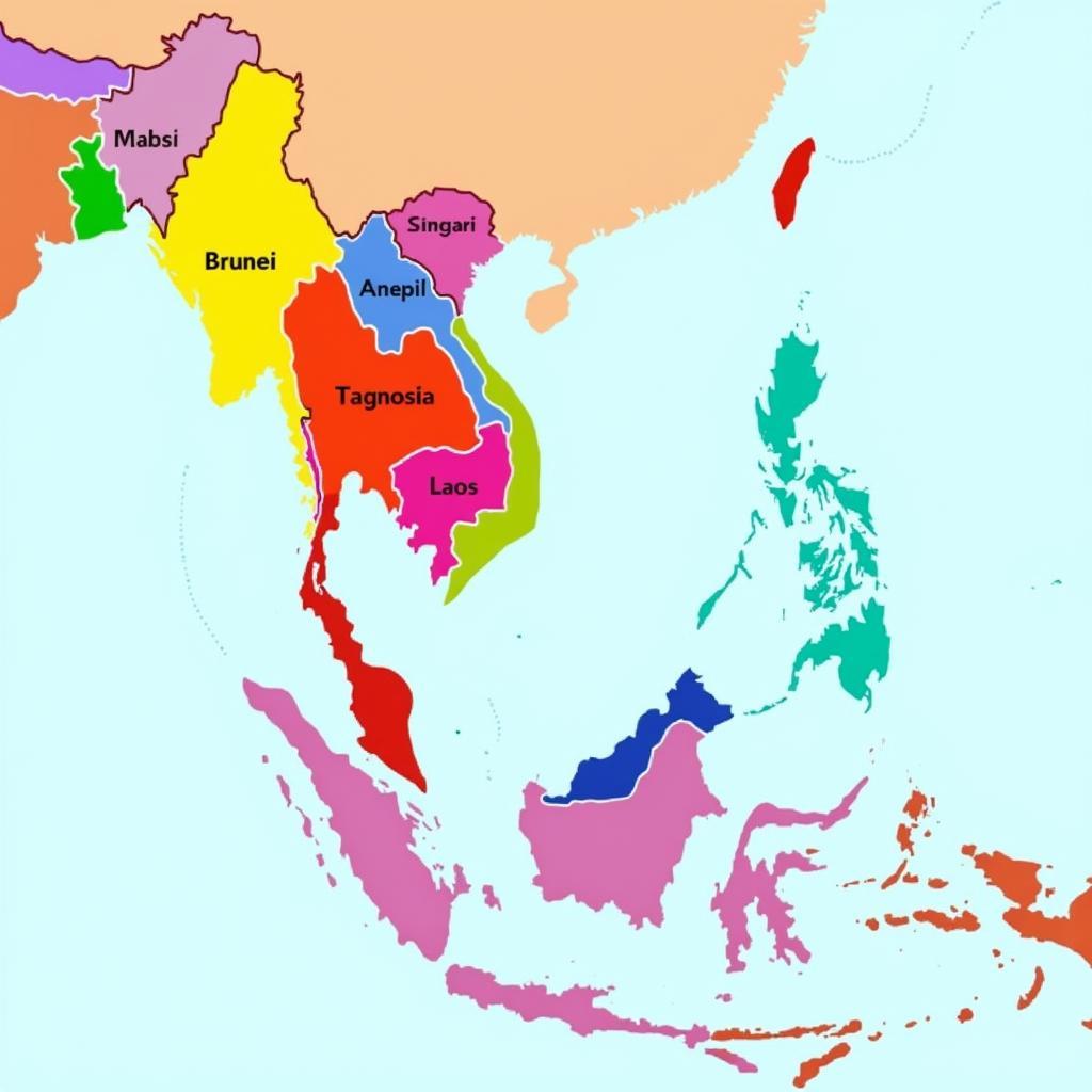 Map of ASEAN Member States