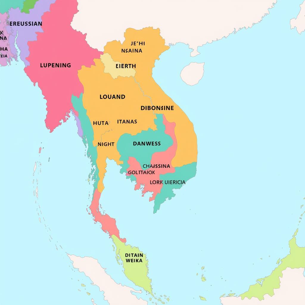 ASEAN Member States Map